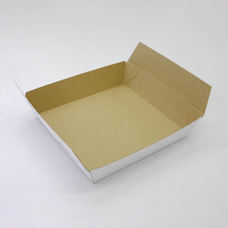 アクタ 弁当容器 テーパーB ワン折重 70 白 25枚/袋(ご注文単位8袋)【直送品】