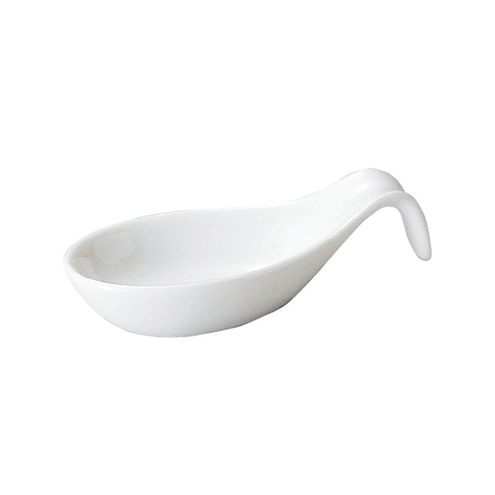 ミヤザキ食器 エムスタイル ニューヨークアクセサリー アミューズスプーンB ホワイト NY0609WH 1個（ご注文単位6個）【直送品】