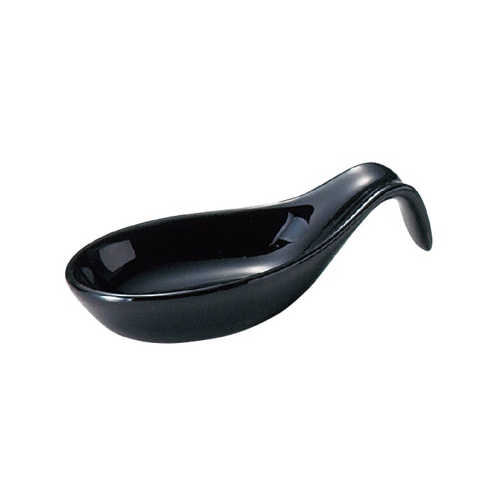 ミヤザキ食器 エムスタイル ニューヨークアクセサリー アミューズスプーンB ブラック NY0609BK 1個（ご注文単位6個）【直送品】
