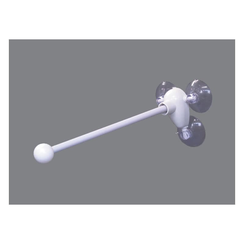 P・O・Pプロダクツ フラッグ専用ポール 割パイプ43cm 3個吸盤式 887 1本(ご注文単位1本)【直送品】