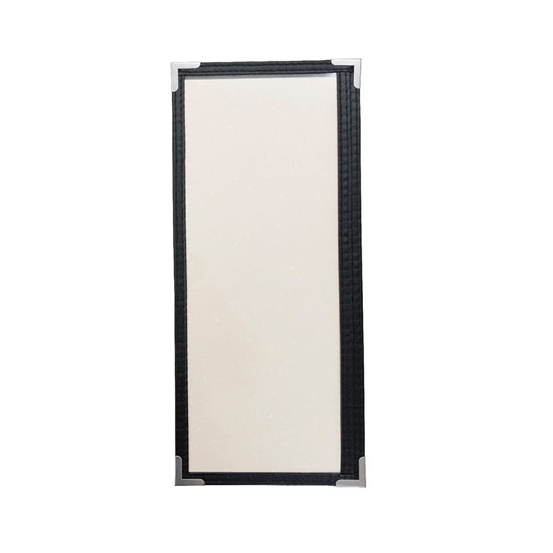 P・O・Pプロダクツ メニューブック クリア 縦長 2P 3307 ABW-2 黒 1冊(ご注文単位1冊)【直送品】