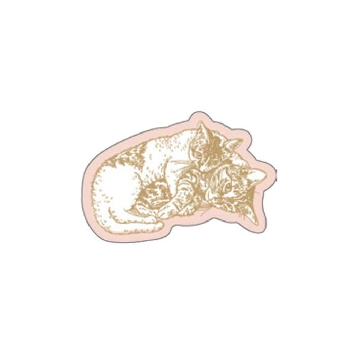 フタバ ROKKAKU 箔押しステッカー キャットアート コレクション love 1パック（ご注文単位5パック）【直送品】