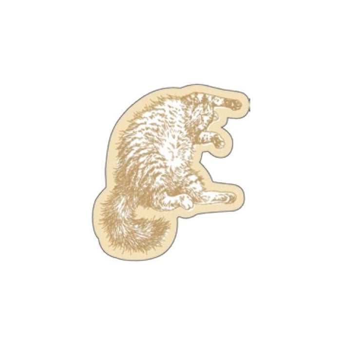 フタバ ROKKAKU 箔押しステッカー キャットアート コレクション sleepy 1パック（ご注文単位5パック）【直送品】