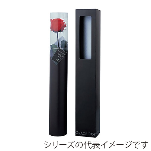フロールエバー プリザーブドフラワー グレースローズ ステム付 タンジェリンオレンジ FL092-29 1本(ご注文単位1本)【直送品】