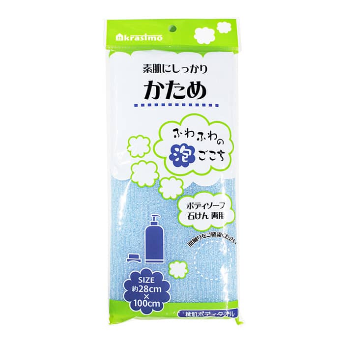 ジャパンプレミアム 桃肌ボディタオル かため 91219911 1個（ご注文単位10個）【直送品】