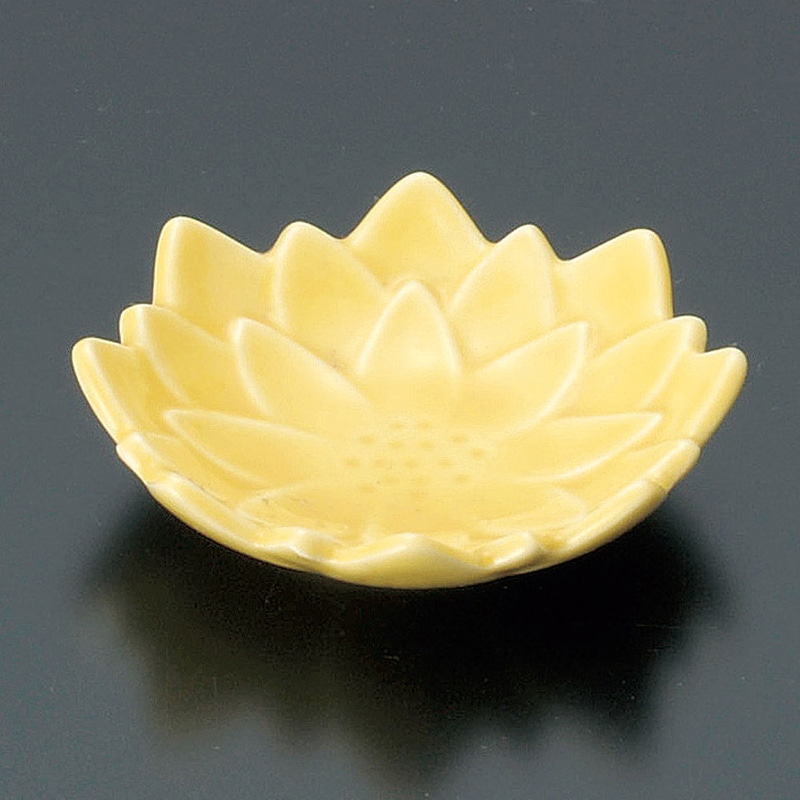 山万 14137-460 黄菊豆小皿 1個(ご注文単位1個)【直送品】