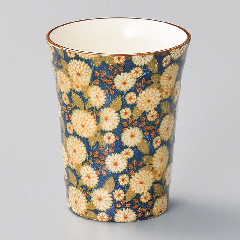 山万 32722-130 菊の小路フリーカップカップ(紺 1個(ご注文単位1個)【直送品】