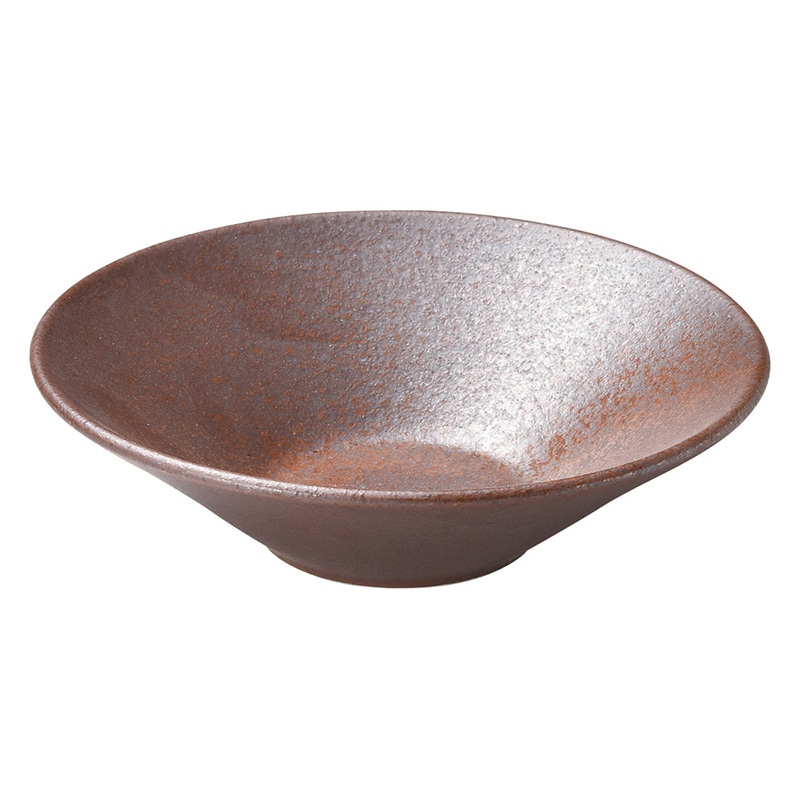 山万 47916-180 赤茶備前 5.5浅ボール 1個(ご注文単位1個)【直送品】