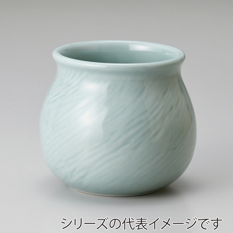 山万 52403-650 青地木目アラ入(大)(萬古焼) 1個（ご注文単位1個）【直送品】