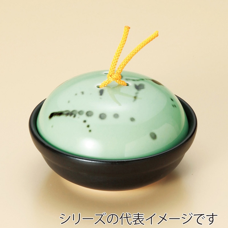 山万 53120-130 ヒワ釉黒飛ばし会席鍋(小) 1個(ご注文単位1個)【直送品】