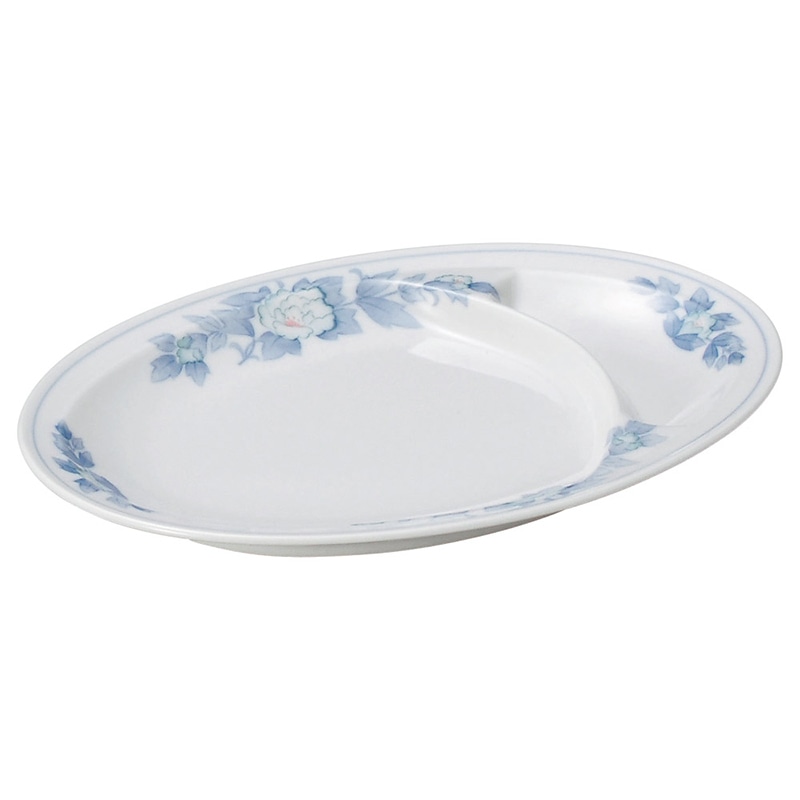 山万 68608-100 三色牡丹 9吋仕切皿 1個(ご注文単位1個)【直送品】