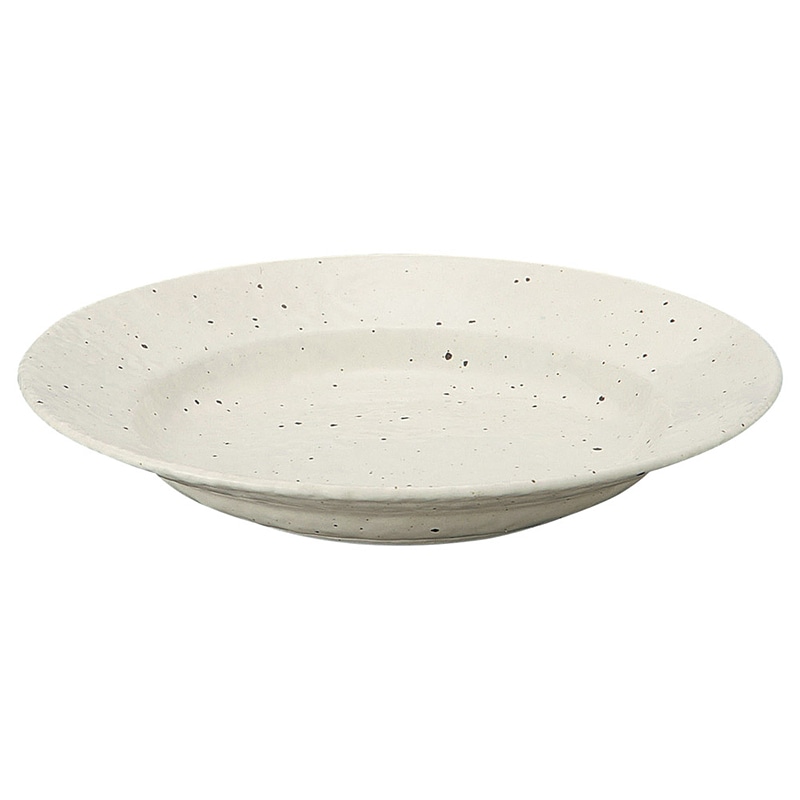 山万 69555-020 白粉引 玉渕9吋スープ 1個（ご注文単位1個）【直送品】