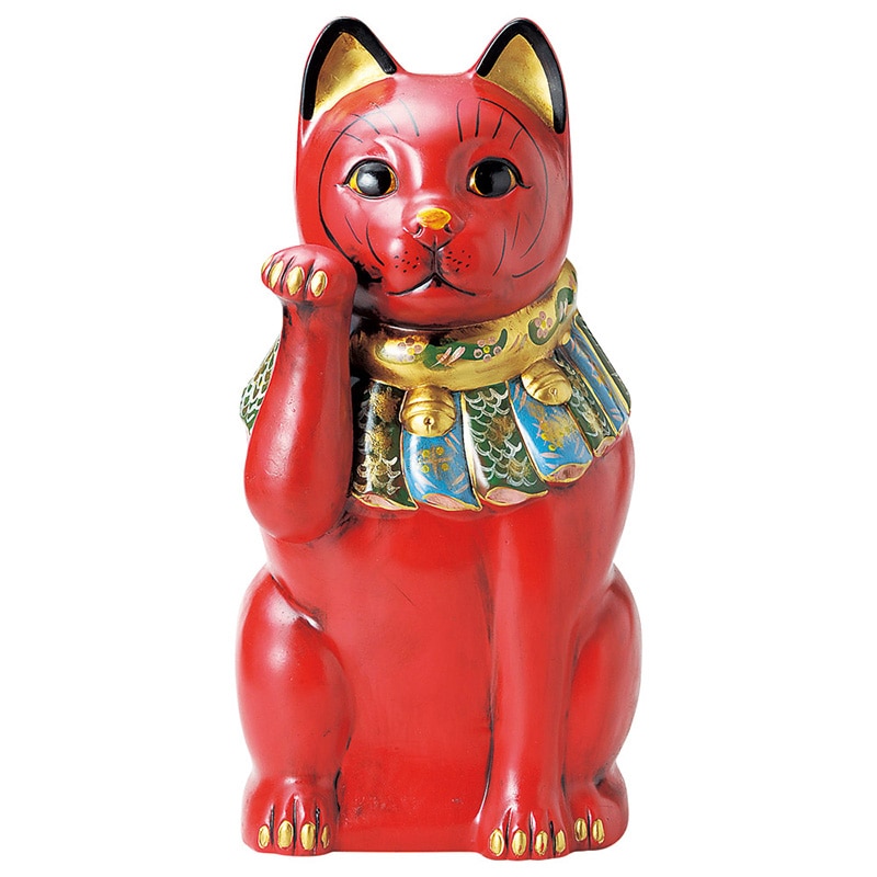 山万 80201-570 古色大正猫 特大赤 病気封じ 1個(ご注文単位1個)【直送品】