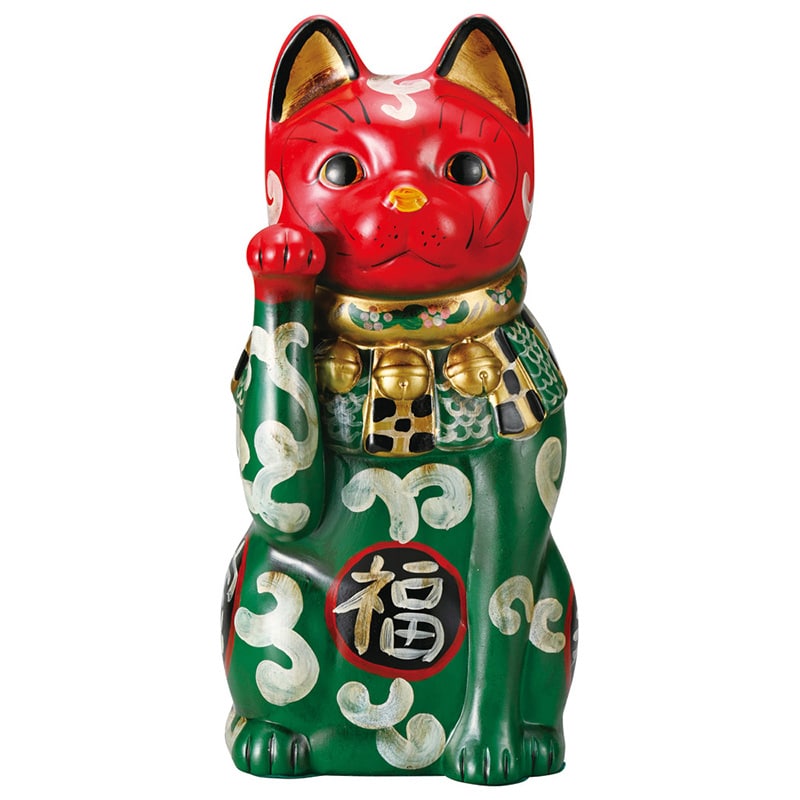 山万 80212-570 カブキ猫福字唐草(大・右) 1個(ご注文単位1個)【直送品】