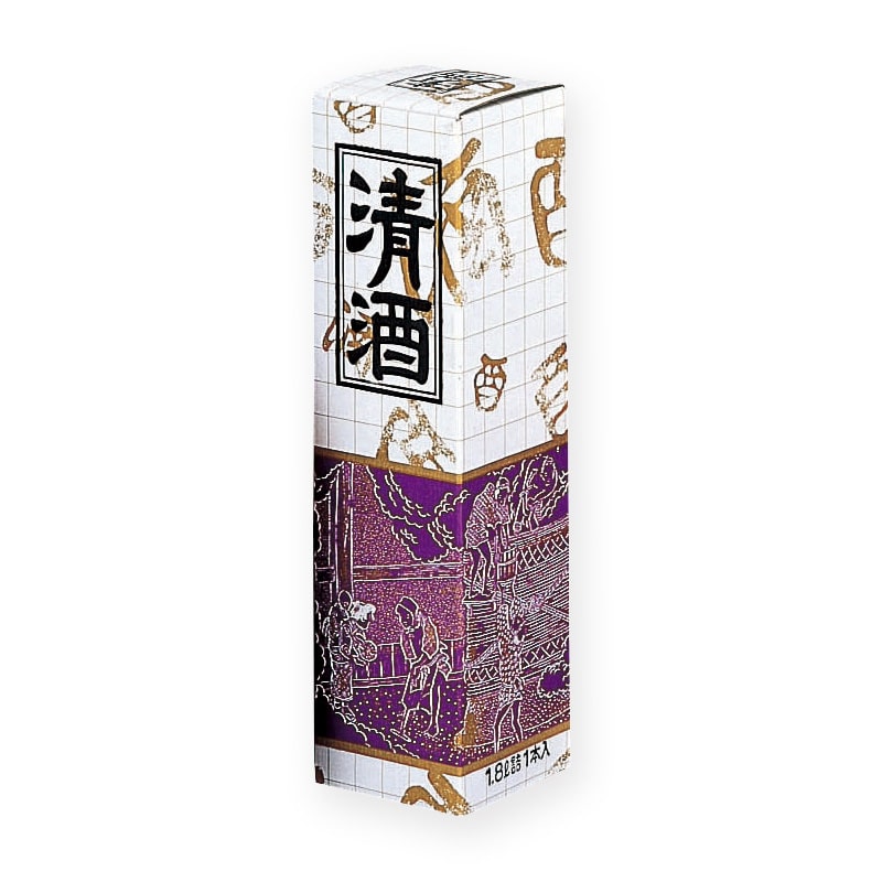 ヤマニパッケージ 一升瓶箱 清酒筒式 1本 K-20 100枚/箱(ご注文単位1箱)【直送品】