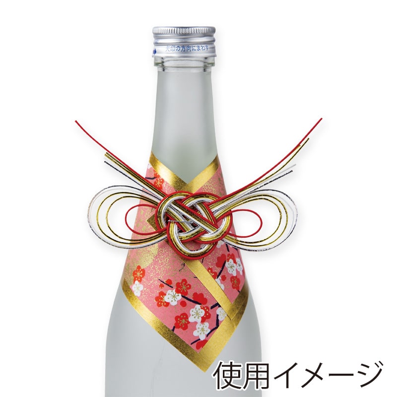 ヤマニパッケージ 瓶飾り 祝 720ml用 K-590D 100枚/箱(ご注文単位1箱)【直送品】