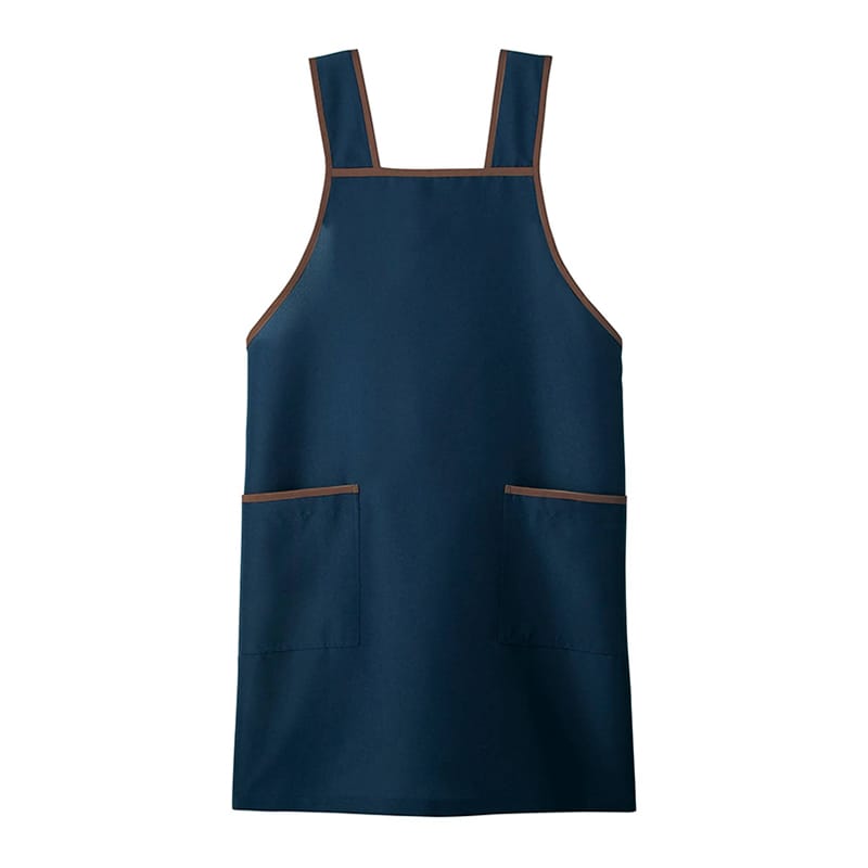 カーシーカシマ エプロン 男女共用 3L ネイビー CAE116 1枚（ご注文単位1枚）【直送品】
