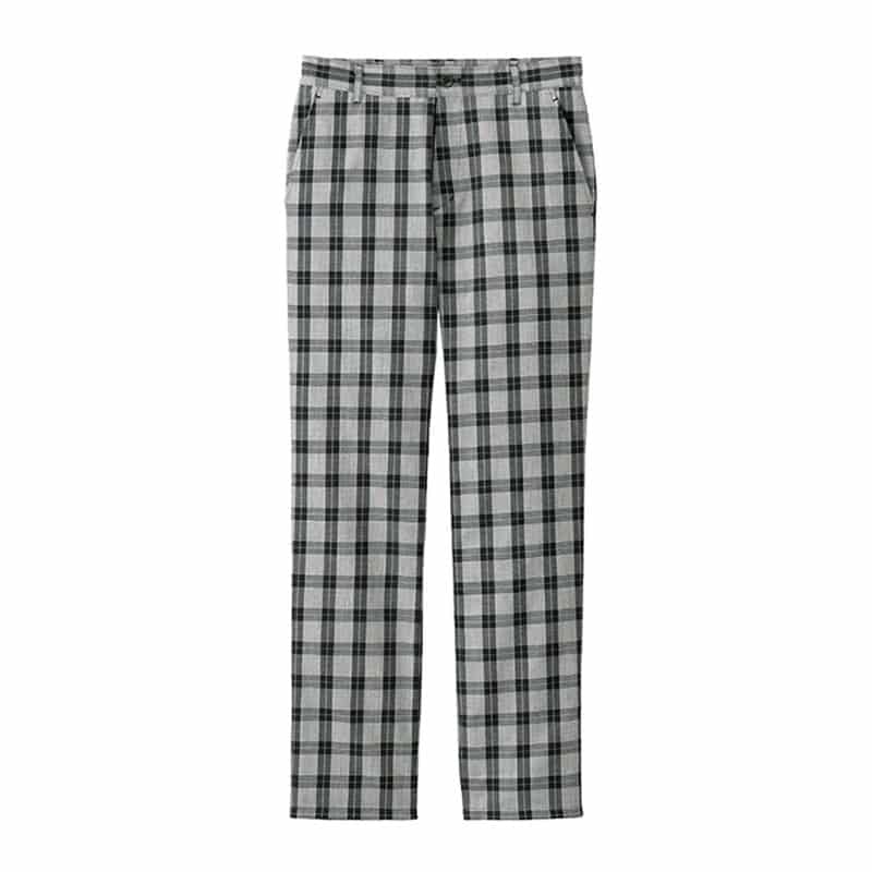 カーシーカシマ パンツ 男女共用 L ネイビーチェック CAM133 1枚(ご注文単位1枚)【直送品】