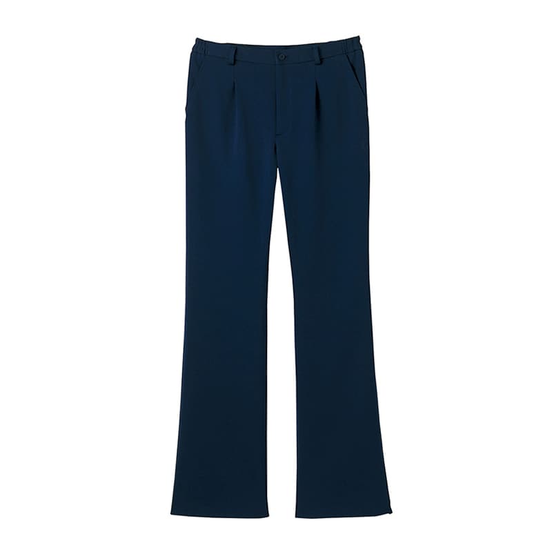 カーシーカシマ ニットストレートパンツ 男女共用 3L ブルーベリー HM1785 1枚(ご注文単位1枚)【直送品】