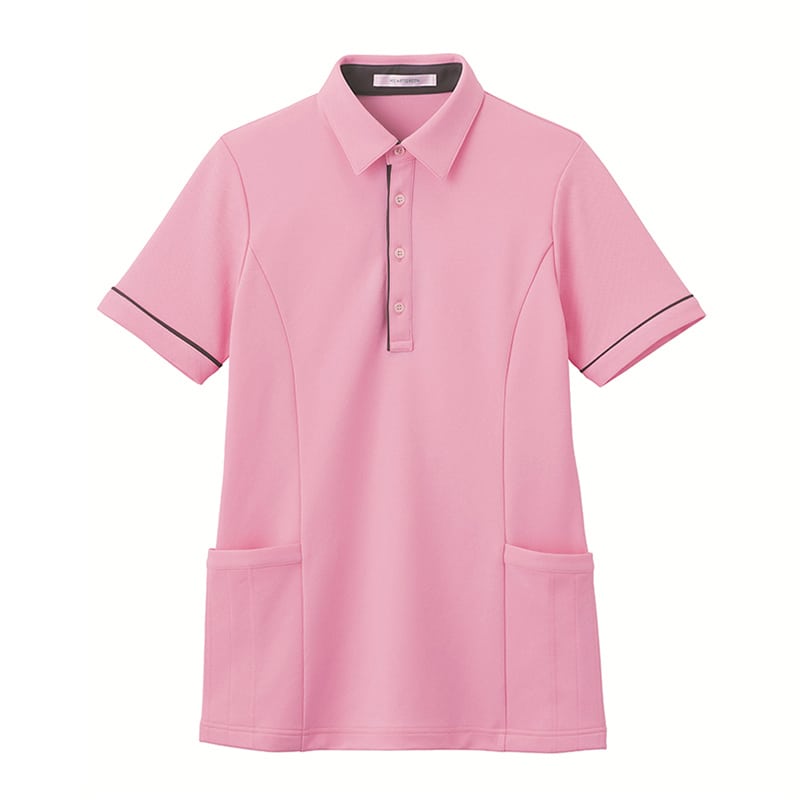 カーシーカシマ 半袖ロングポロシャツ 男女共用 3L ブロッサムピンク HSP004 1枚（ご注文単位1枚）【直送品】