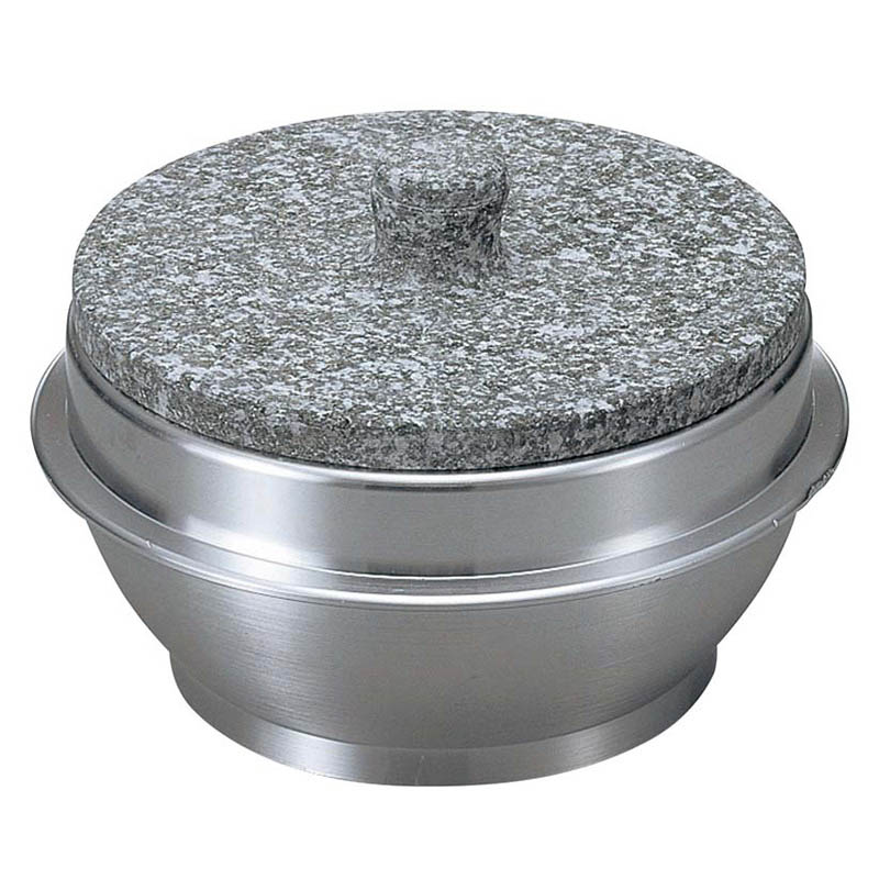 長水　遠赤　石焼釜（石蓋付）アルミ枠付　15cm   1個（ご注文単位1個）【直送品】