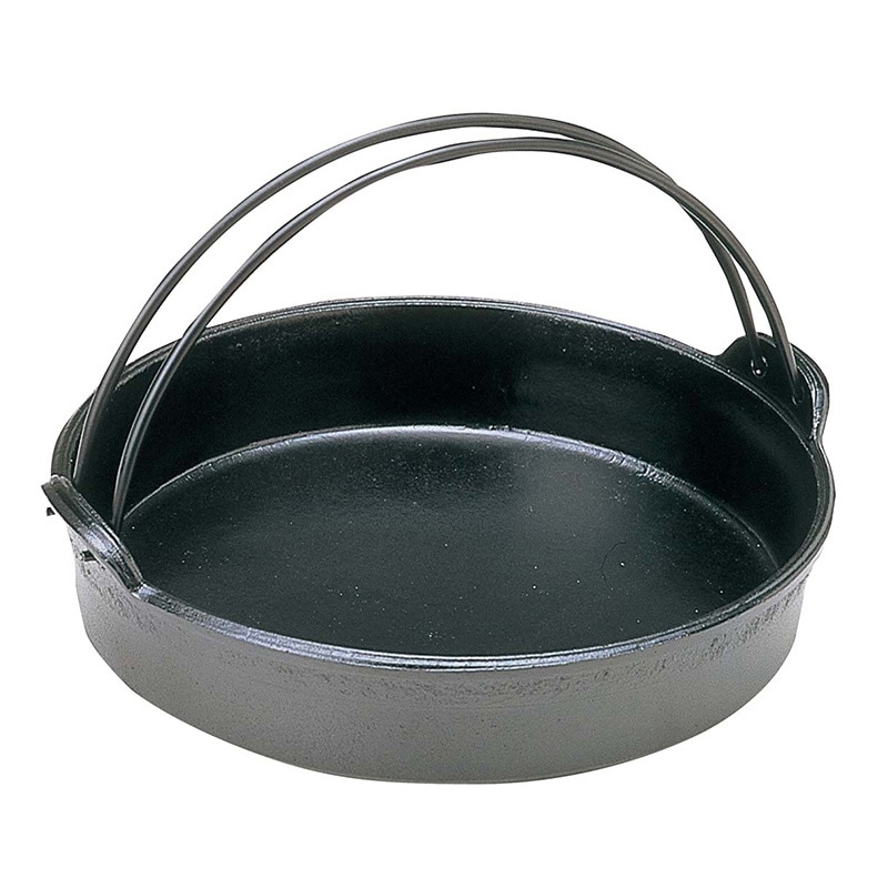 アルミ すきやき鍋 ツル付 22cm 1個(ご注文単位1個)【直送品】