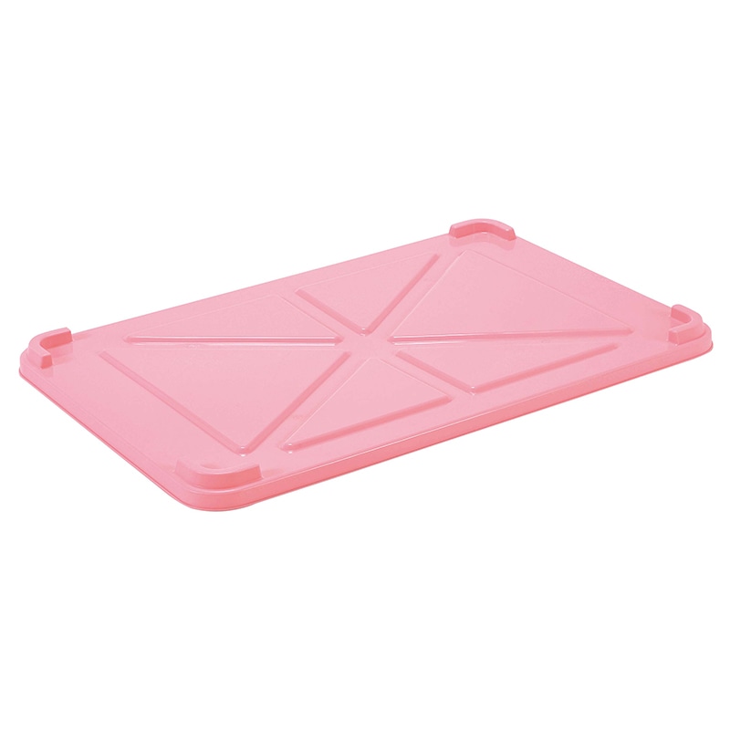 EBM PPカラー番重 蓋 特大 ピンク(サンコー製) 1個(ご注文単位1個)【直送品】