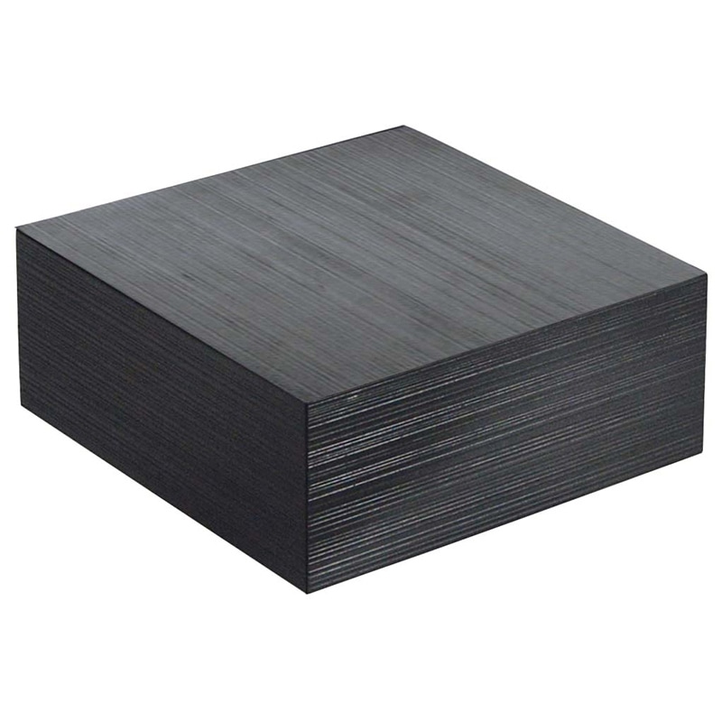 木製 千筋キューブ 黒 200×200×80mm 1個(ご注文単位1個)【直送品】