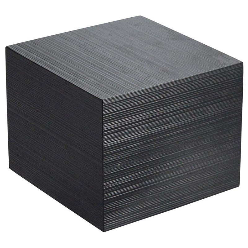 木製 千筋キューブ 黒 200×200×160mm 1個(ご注文単位1個)【直送品】