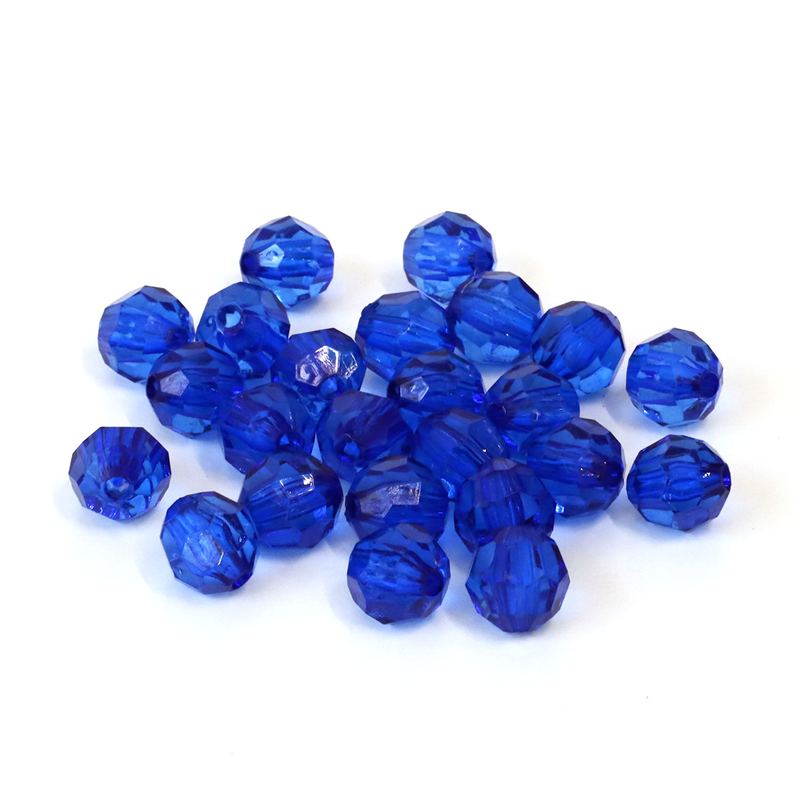 日本紐釦貿易 (Nippon Chuko) クラフトビーズ プラスチックビーズ 30個入 10mm ブルー A1-60 （ご注文単位1束）【直送品】
