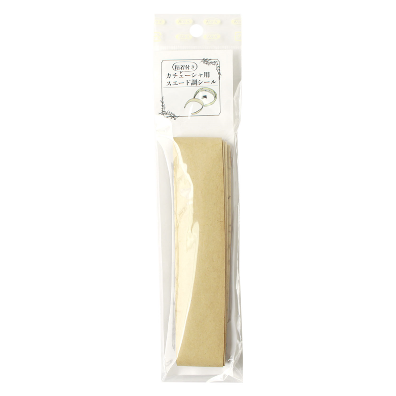 日本紐釦貿易 カチューシャ用裏張りスエード調シール 巾35mm用 5枚入 ベージュ KTAPE-35MM （ご注文単位1束）【直送品】