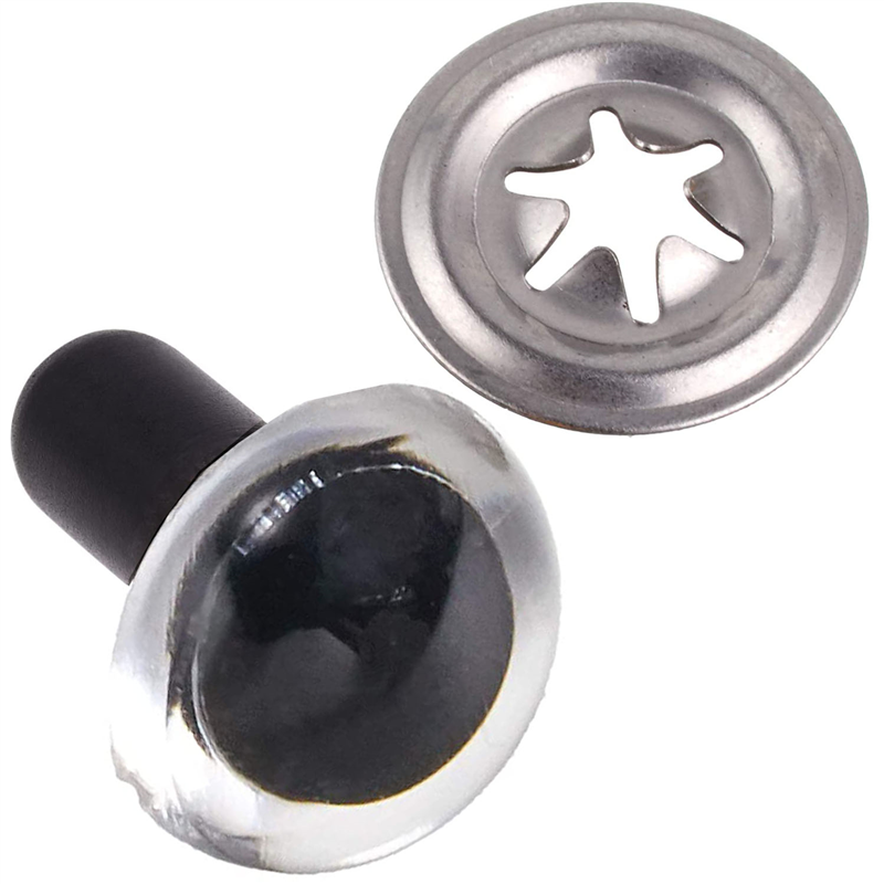 日本紐釦貿易 クリスタルアイ 9mm 14個 クリア CE215 （ご注文単位1束）【直送品】