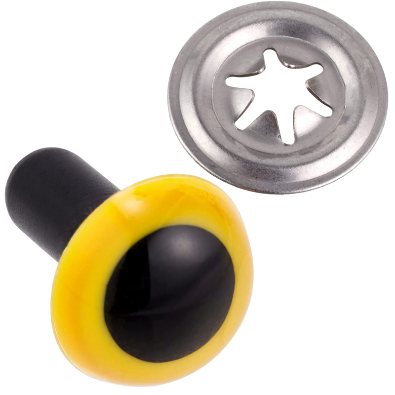 日本紐釦貿易 クリスタルアイ 12mm 10個 イエロー CE221 （ご注文単位1束）【直送品】
