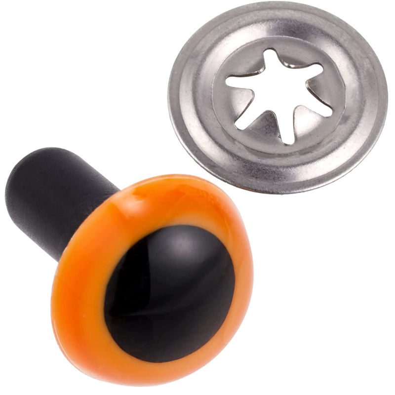日本紐釦貿易 クリスタルアイ 6mm 18個 オレンジ CE207 （ご注文単位1束）【直送品】