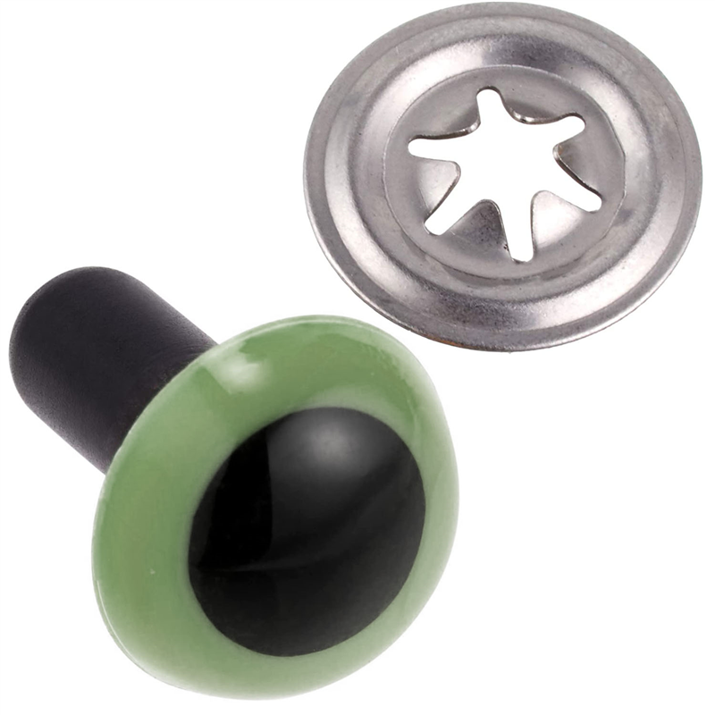 日本紐釦貿易 クリスタルアイ 12mm 10個 グリーン CE229 （ご注文単位1束）【直送品】