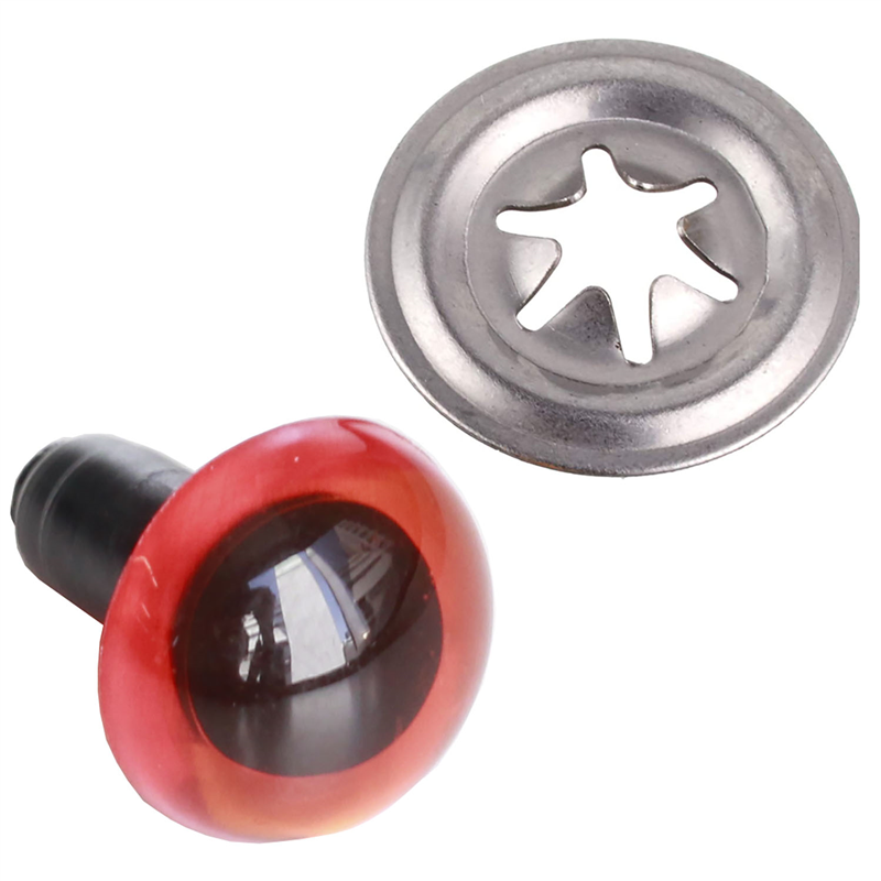 日本紐釦貿易 クリスタルアイ 15mm 8個 クリアレッド CE230 （ご注文単位1束）【直送品】