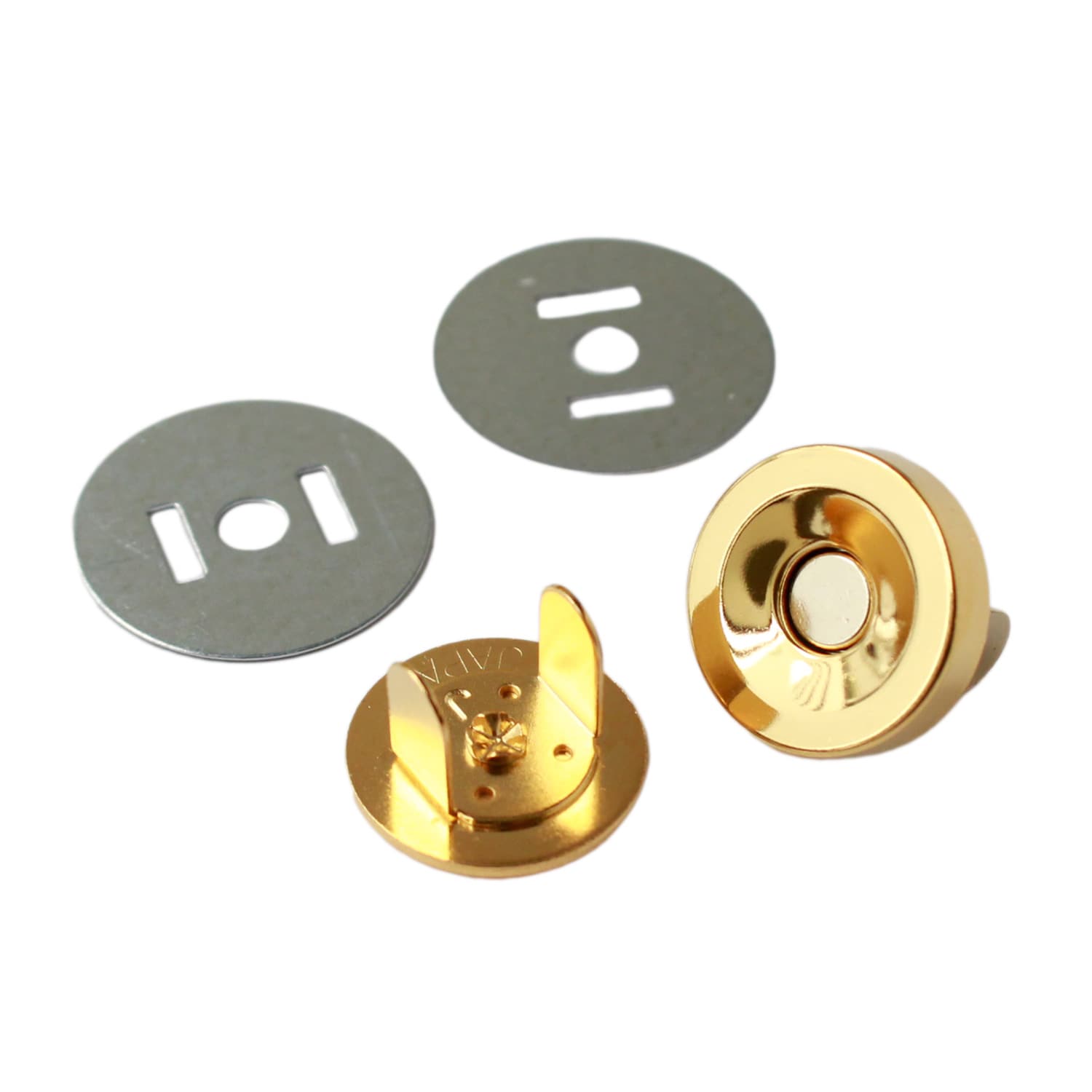 日本紐釦貿易 マグネットボタン 5mmxφ19mm 5組入り M73-G (ご注文単位1束)【直送品】