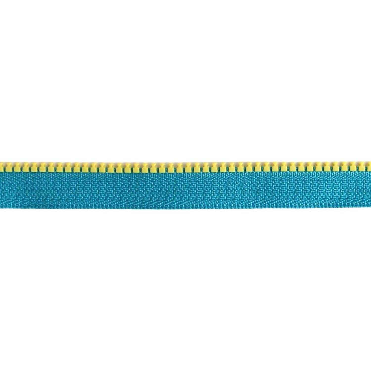 日本紐釦貿易 Y.K.K フリースタイルコンビファスナー 1.2m巻 コバルト×黄 FS3VS-XG559 （ご注文単位1束）【直送品】