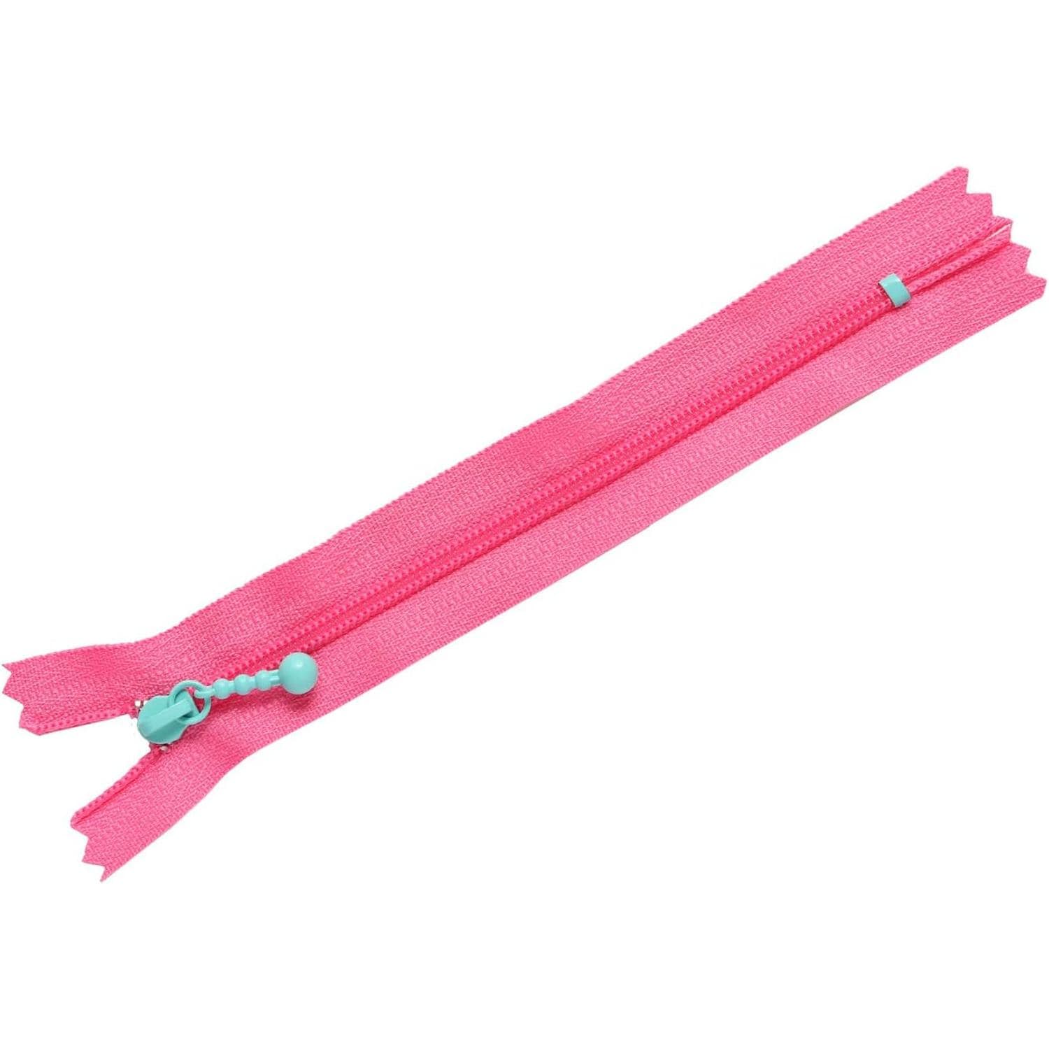 日本紐釦貿易 Y.K.K ポーチ用カラフルファスナー ピンク×ライトブルー 14cm 5本 3CF14-CO3 (ご注文単位1束)【直送品】