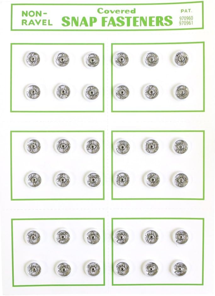 日本紐釦貿易 シルクスナップボタン 36個入 φ8mm 白 FSLK-8-1 （ご注文単位1枚）【直送品】