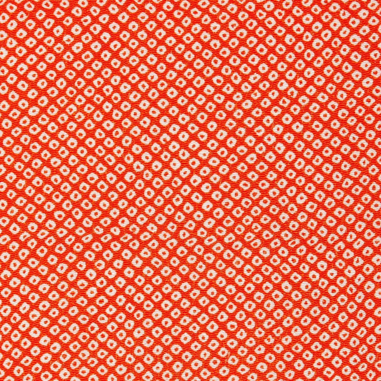 日本紐釦貿易 ちりめんカット 友禅 約23×33cm 鹿子柄 橙色 Y020-06 (ご注文単位1枚)【直送品】