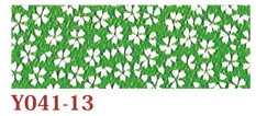 日本紐釦貿易 ちりめんカット 友禅 約23×33cm 桜柄 緑 Y041-13 (ご注文単位1枚)【直送品】