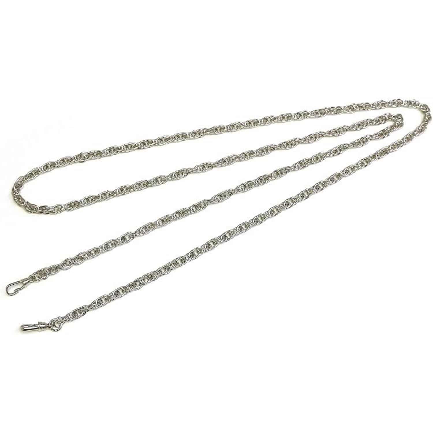 日本紐釦貿易 バッグ用チェーン 120cm ニッケル R1201-N (ご注文単位1本)【直送品】