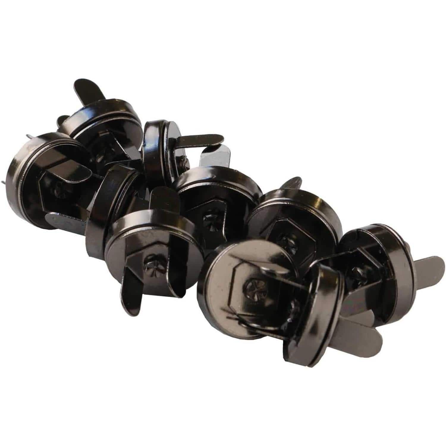 日本紐釦貿易 差し込みタイプ 14mm ブラックニッケル イブシ 10組入 SM11-BN-10 （ご注文単位1束）【直送品】