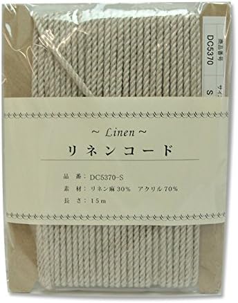 日本紐釦貿易 リネン混コード 15m DC5370-S (ご注文単位1巻)【直送品】