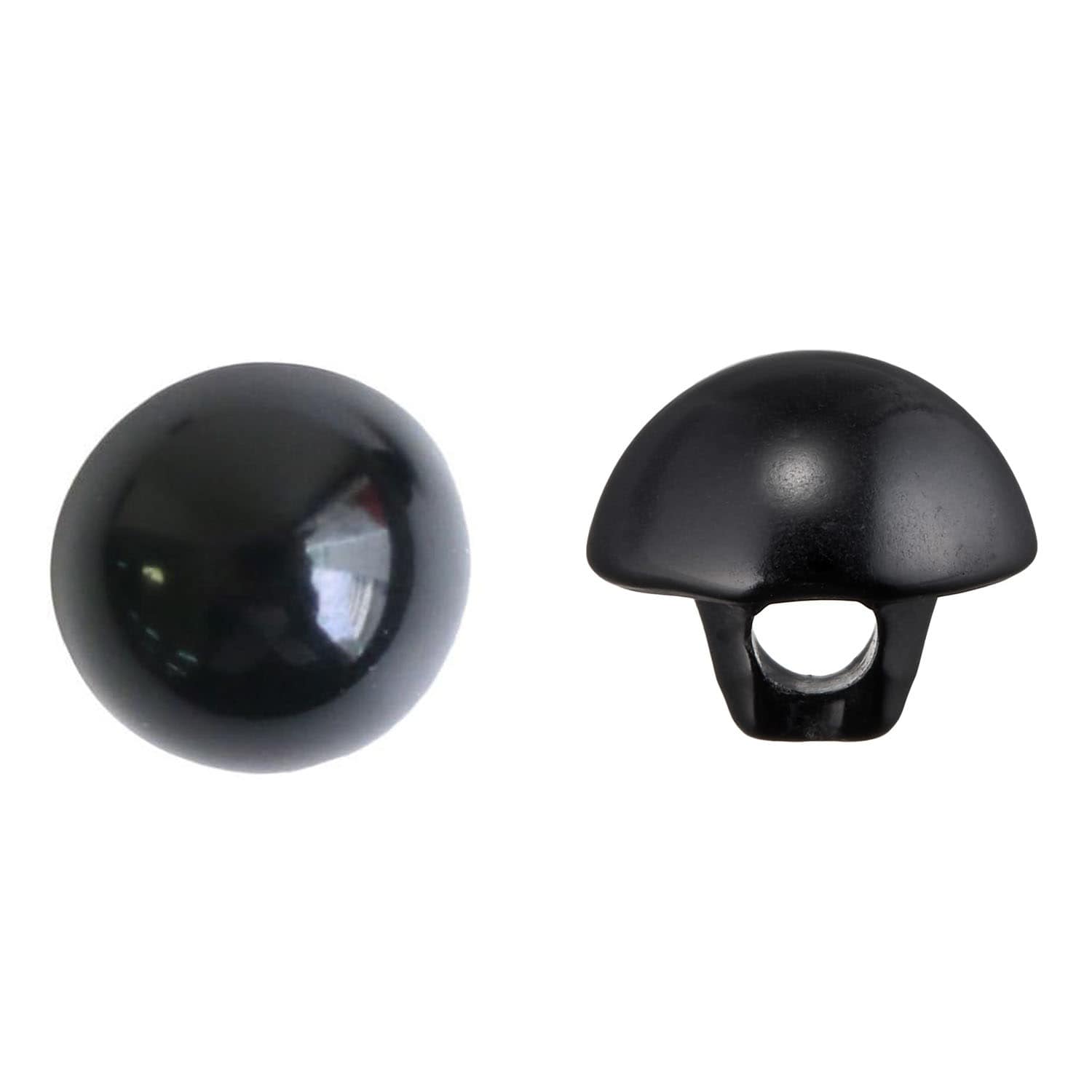 日本紐釦貿易 裏穴 目玉ボタン 144個入 φ8mm 黒 CE142-1-144 (ご注文単位1束)【直送品】