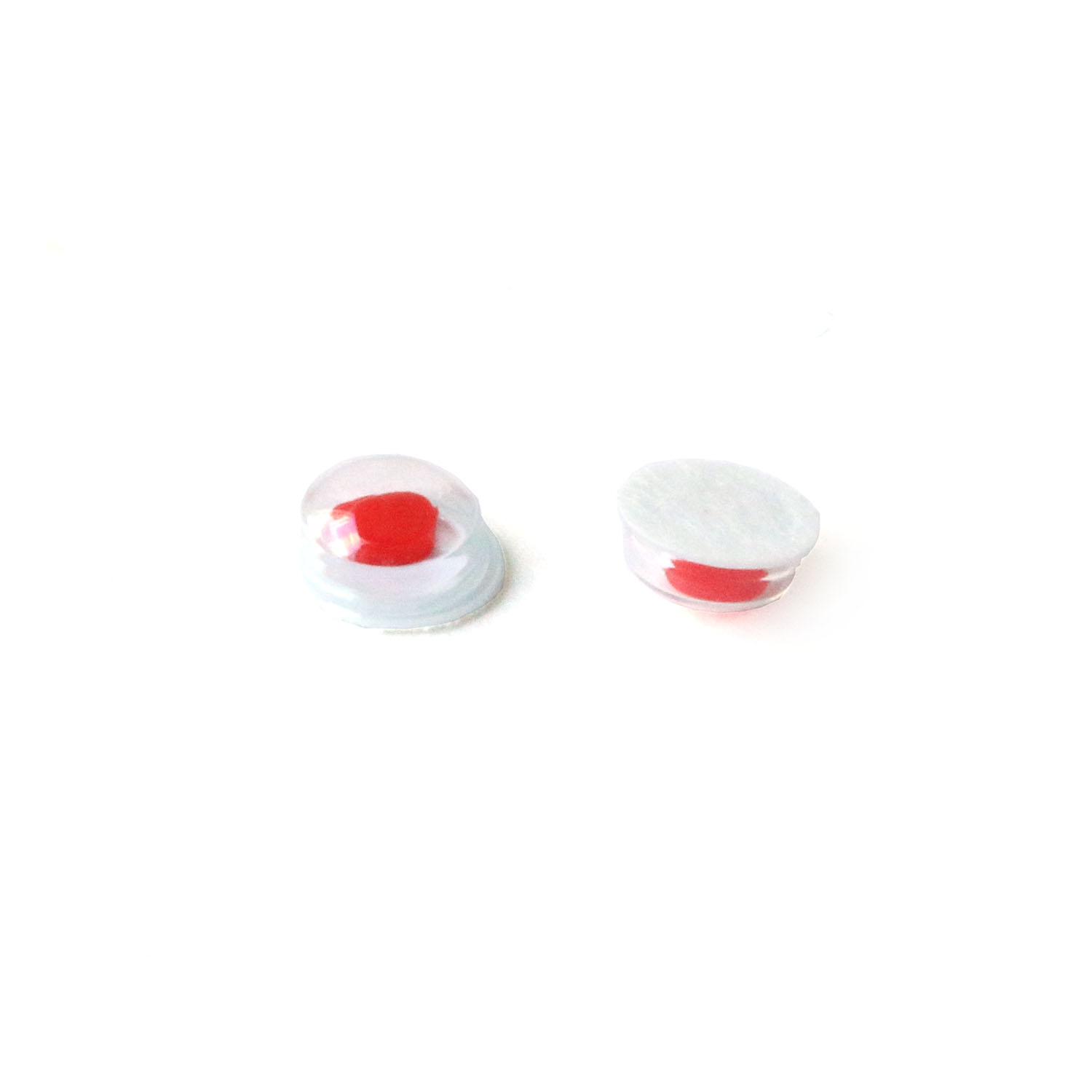 日本紐釦貿易 動眼 貼り付け 26個入り φ4mm 赤 CE171 （ご注文単位1束）【直送品】