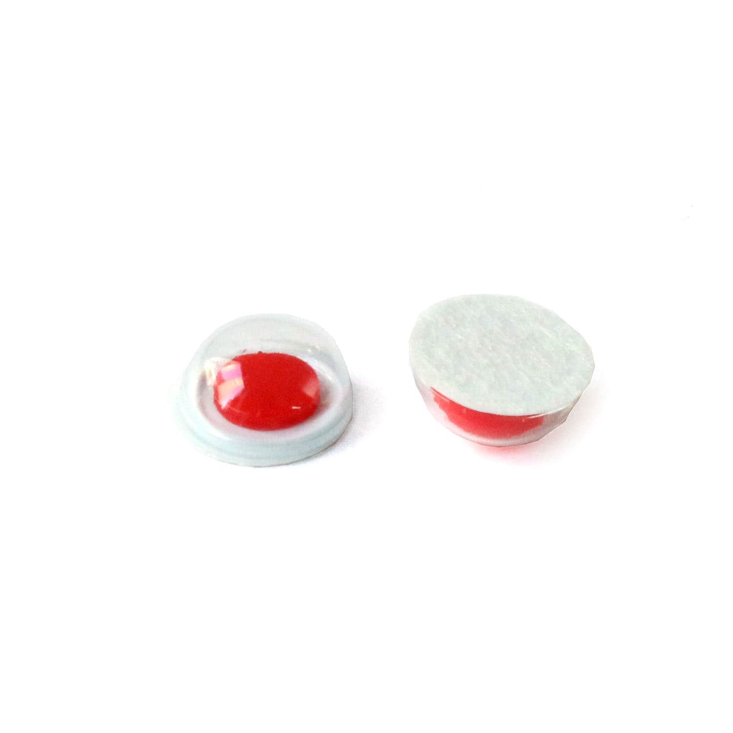 日本紐釦貿易 動眼 貼り付け 22個入り φ6mm 赤 CE173 (ご注文単位1束)【直送品】