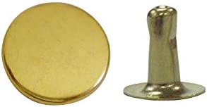 日本紐釦貿易 片面カシメ 特小サイズ 4.5×6mm 100個 キリンス F3-21 (ご注文単位1束)【直送品】