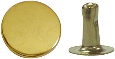 日本紐釦貿易 片面カシメ 小サイズ 6×6mm 100個 キリンス F3-25 (ご注文単位1束)【直送品】